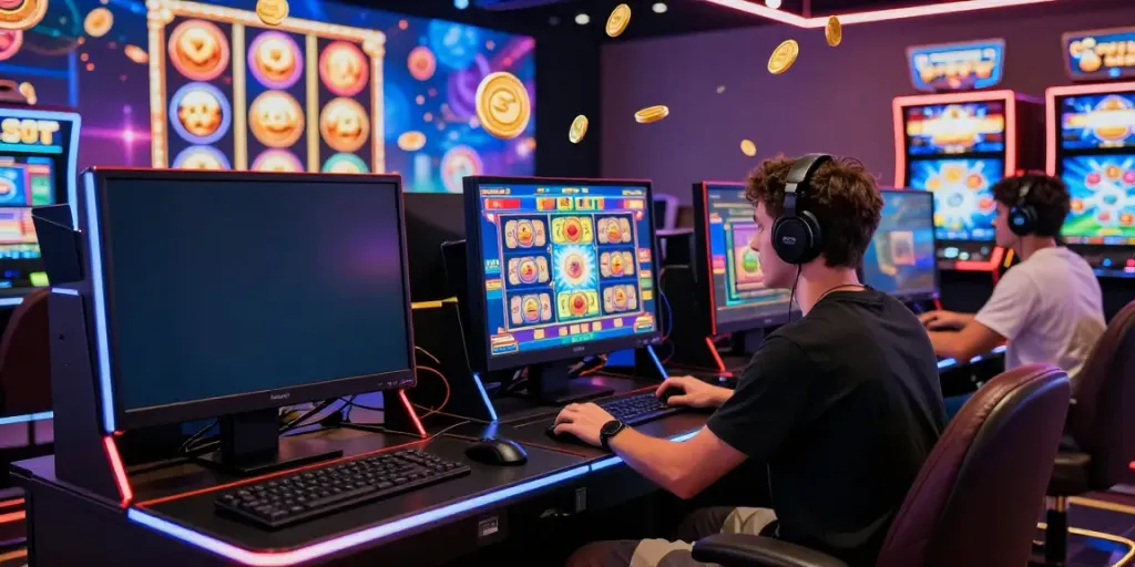 Engaging PG SLOT gaming experience at a digital casino with vibrant graphics.