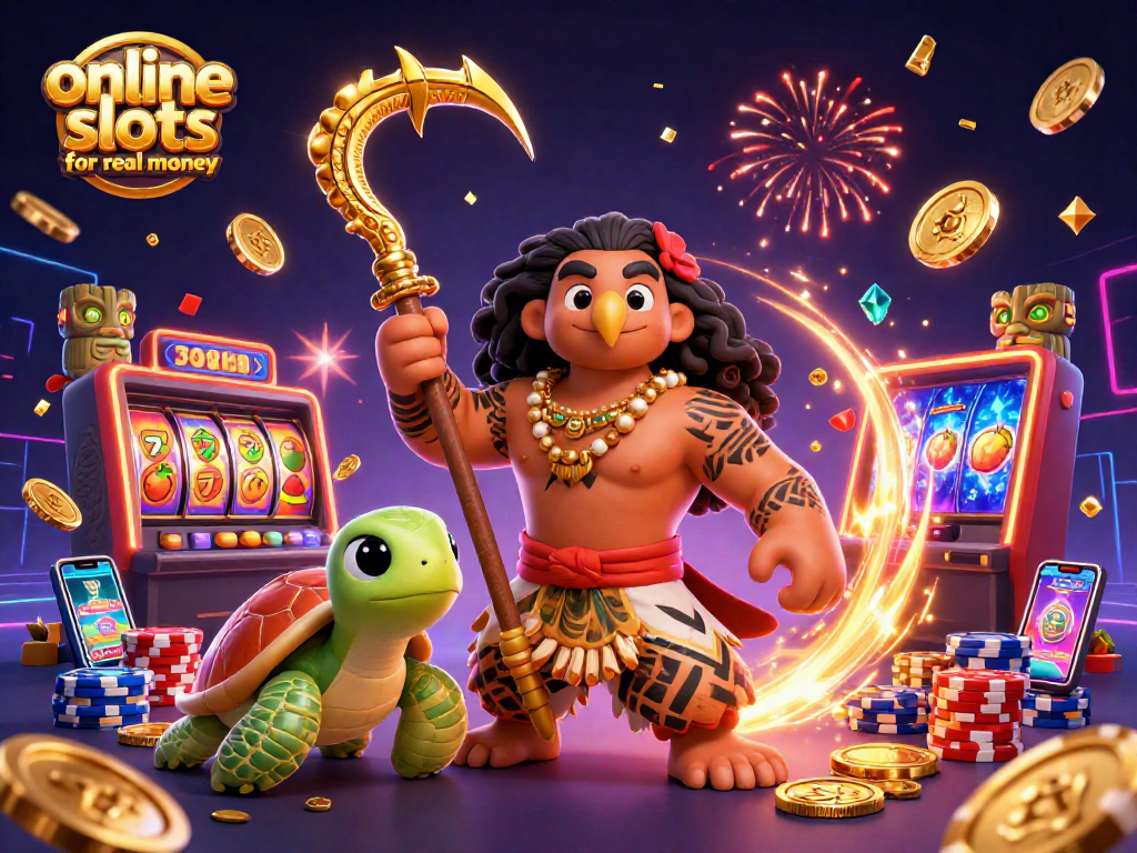 Win at online slots for real money with exciting gaming elements and vibrant 3D characters.