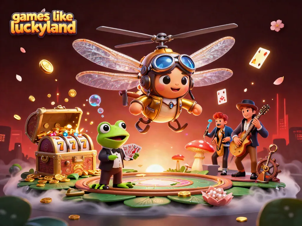 Experience thrilling gameplay with dynamic games like luckyland, featuring lively characters and colorful casino elements.