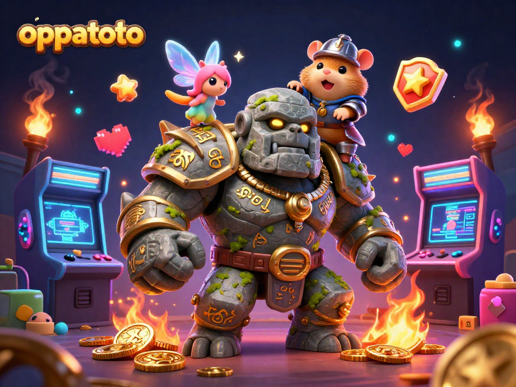 Join oppatoto for thrilling 4D lottery experiences with vibrant 3D elements and magical characters!