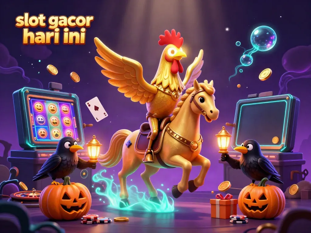 Experience the entertainment of slot gacor hari ini with vibrant casino elements and engaging characters.