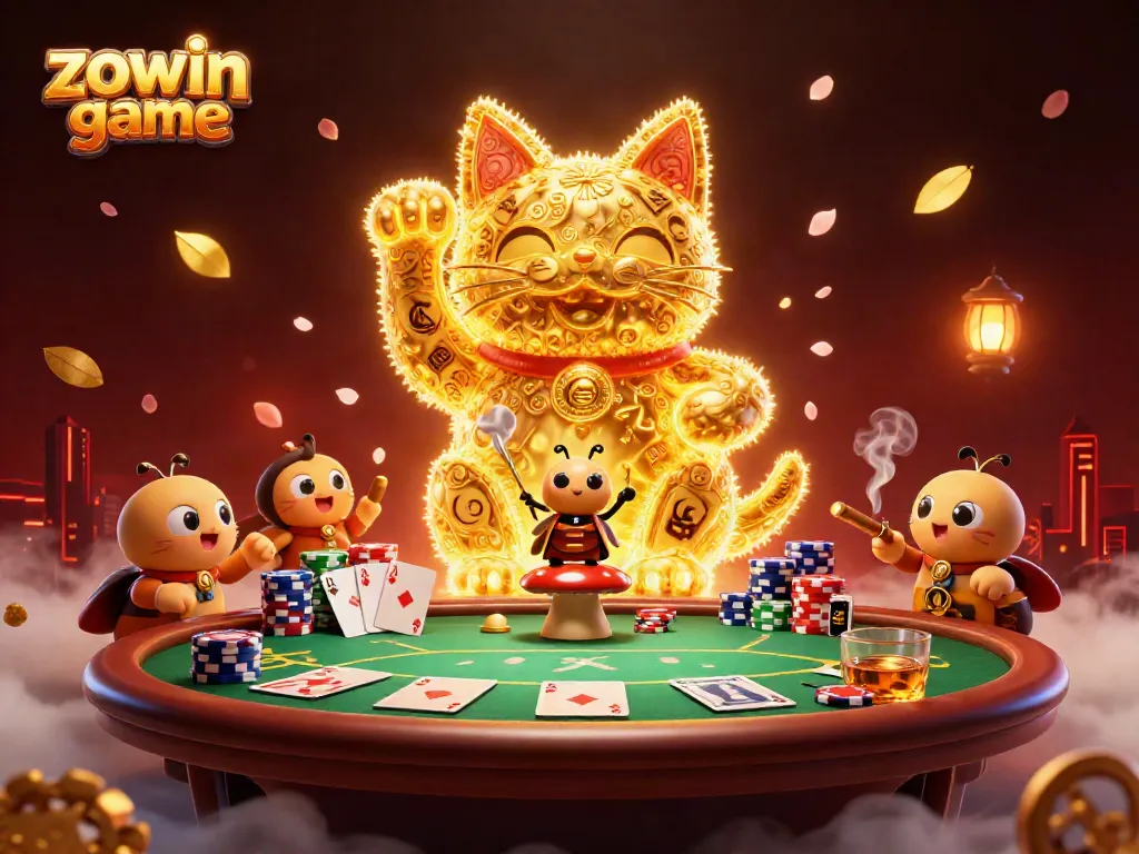 Engage in exciting gameplay with the Zowin game, featuring lively casino themes and colorful symbols.