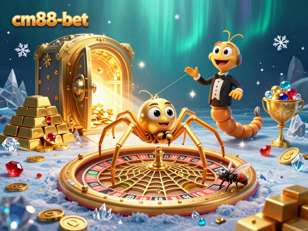 Experience the thrilling bets of cm88-bet at a lively roulette wheel scene with rich casino decor.