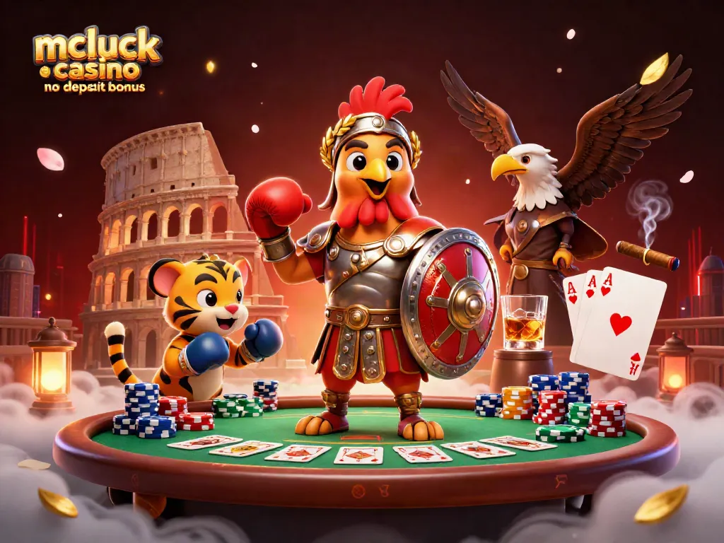 Experience the thrill of mcluck casino no deposit bonus in a vibrant 3D casino showdown.