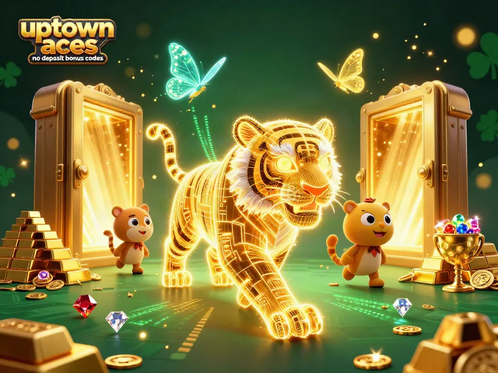 Experience excitement with uptown aces no deposit bonus codes in a vibrant 3D casino scene.