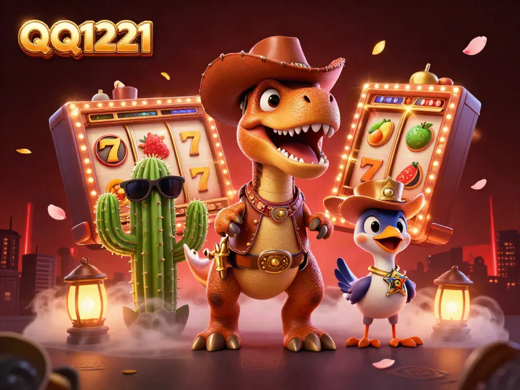 Spin the reels with QQ1221's vibrant 3D casino characters and dynamic slot graphics.
