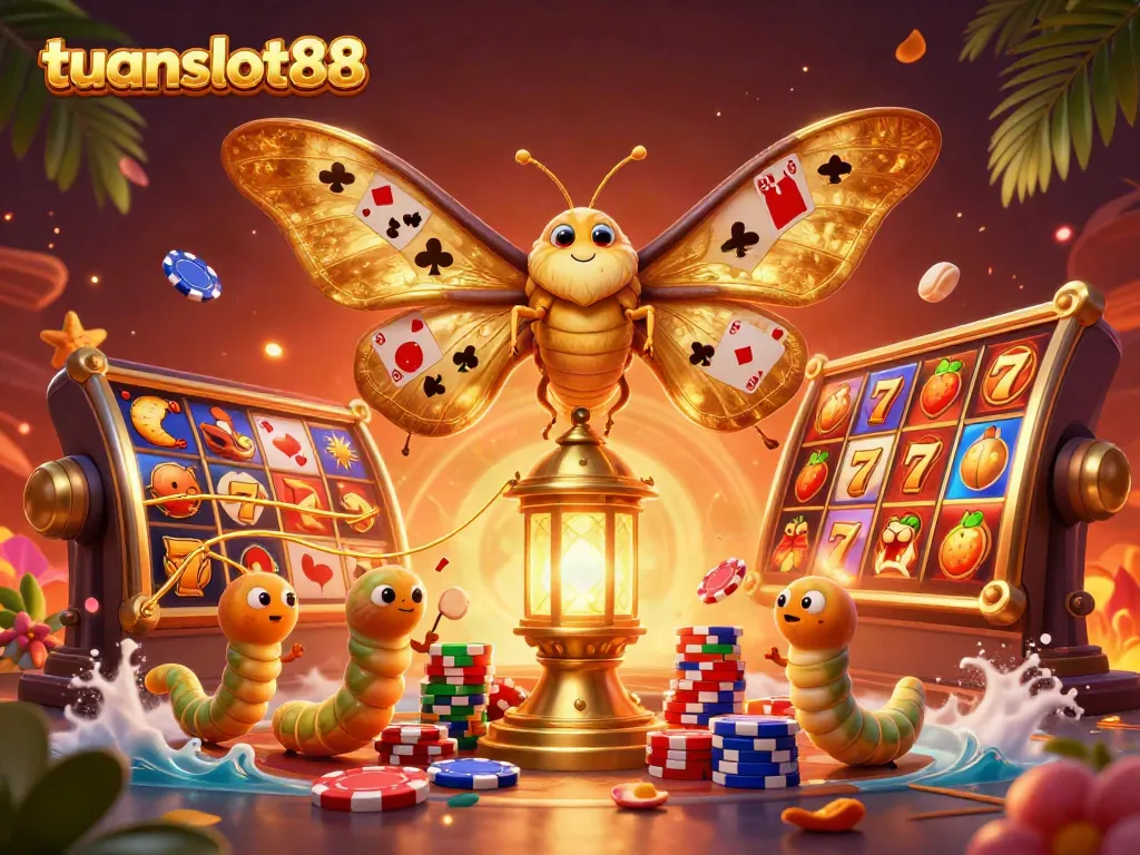 Slot dan permainan menarik di tuanslot88, dengan karakter unik dan suasana kasino yang megah.
