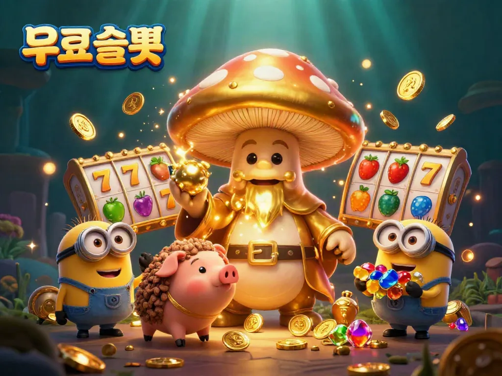 Experience thrilling 무료슬롯 gameplay with vibrant characters and spinning slots, channeling excitement.